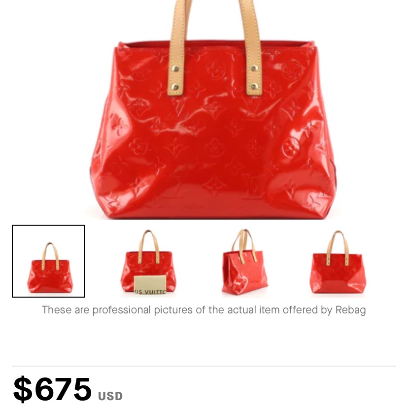 Louis Vuitton Tote Monogram Red Vernis (Lead Pm)